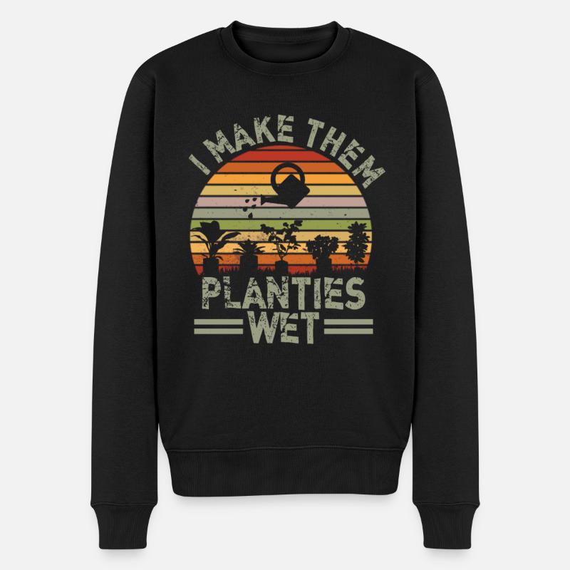 Pflanzen Gärtnern Pflanze Gärtner Garten - Männer Premium Bio Pullover - Schwarz