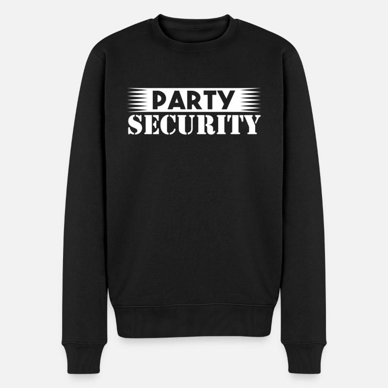 Party Security Security Security Guard - Men's Premium Organic Jumper - black