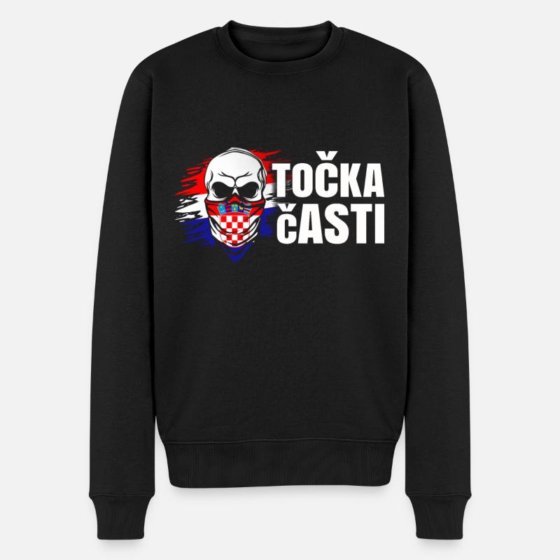 Croatie (Hrvatska) - Pull Premium bio Homme - noir