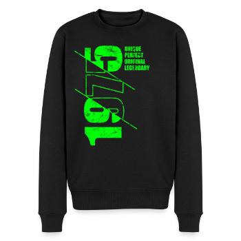 Legendär Original - Jahrgang 1975 Geburtstag - Männer Premium Bio Pullover - Schwarz - Vorne - Nico (187cm)