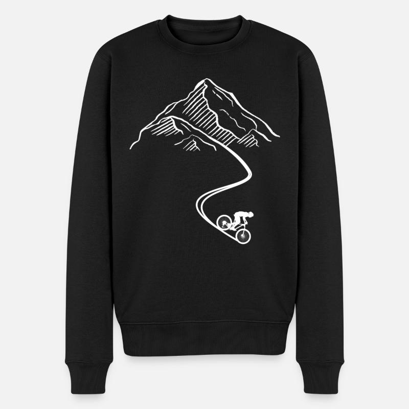Enduro VTT VTT Équitation - Pull Premium bio Homme - noir