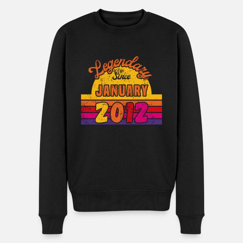 Janvier 2012 - Anniversaire en janvier - Pull Premium bio Homme - noir