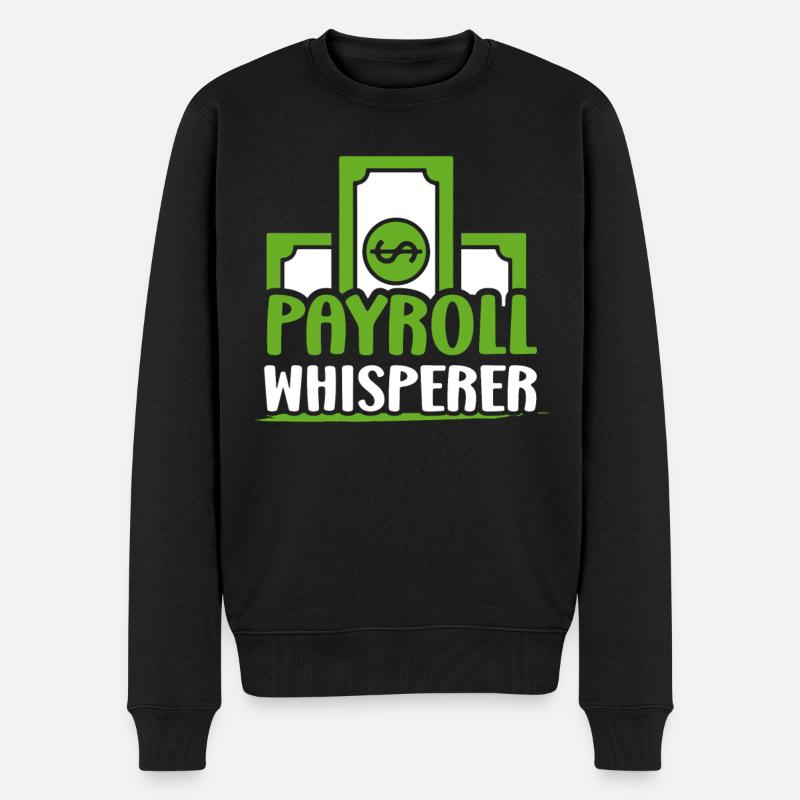Payroll Whisperer RH Ressources Humaines - Pull Premium bio Homme - noir