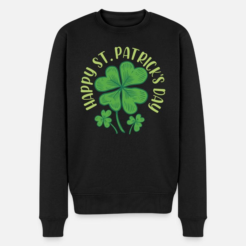 Bonne Saint-Patrick Saint-Patrick - Pull Premium bio Homme - noir