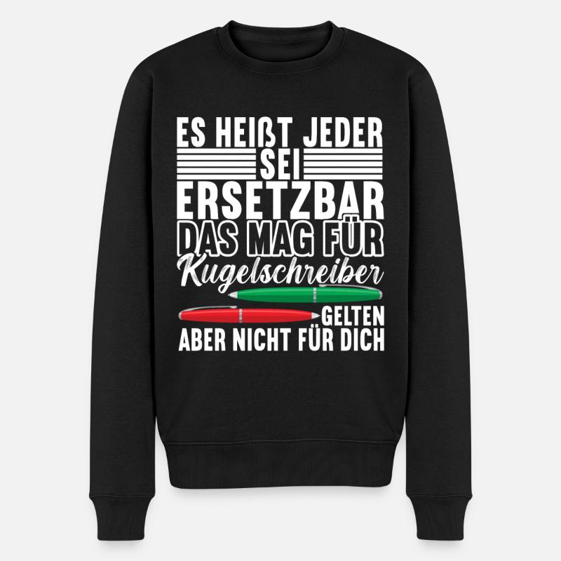 Abschiedsgeschenk Jobwechsel Kollege - Männer Premium Bio Pullover - Schwarz