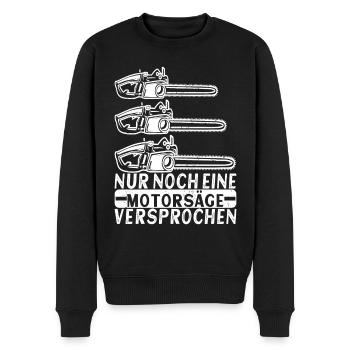 Holzfäller Förster - Männer Premium Bio Pullover - Schwarz - Vorne - Nico (187cm)