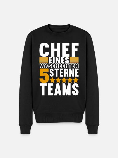 Abteilungsleiter Chef - Männer Premium Bio Pullover - Schwarz