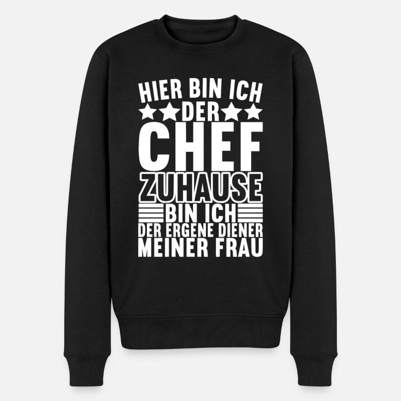 Abteilungsleiter Chef - Männer Premium Bio Pullover - Schwarz