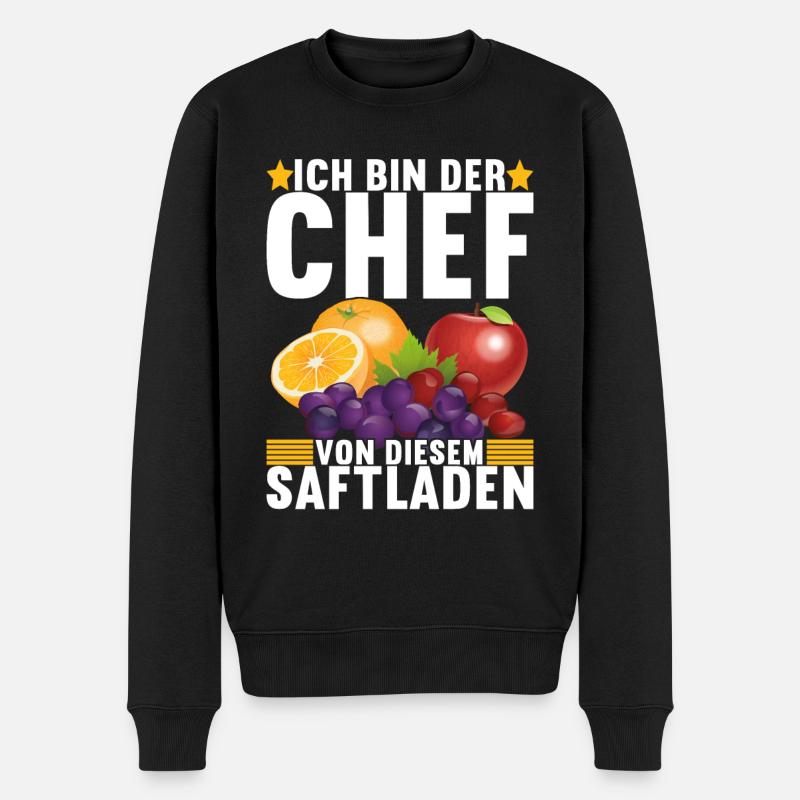 Abteilungsleiter Chef - Männer Premium Bio Pullover - Schwarz