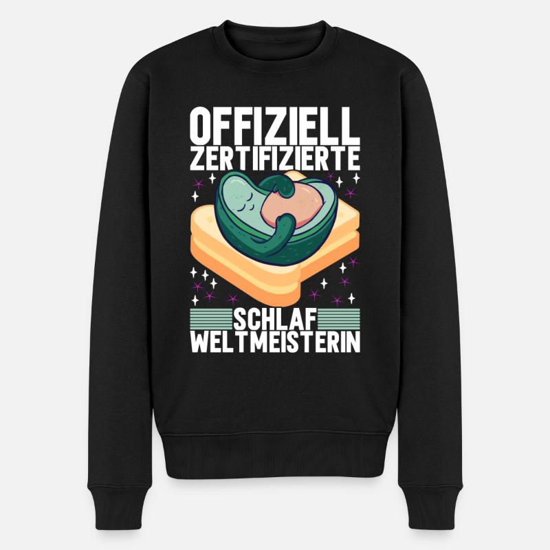 Avocado Toast - Männer Premium Bio Pullover - Schwarz