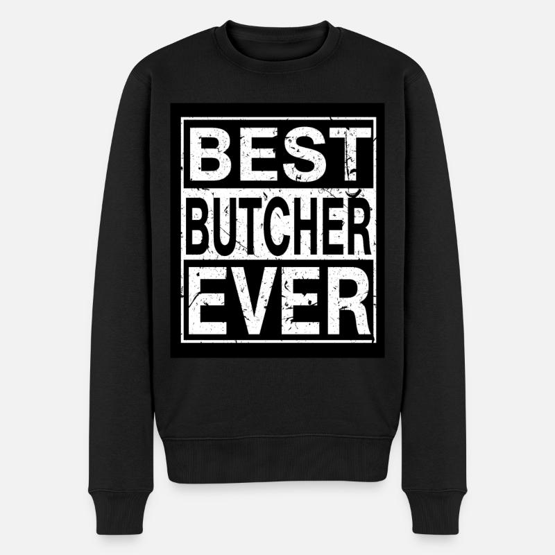 Boucher Meilleur Boucher - Pull Premium bio Homme - noir
