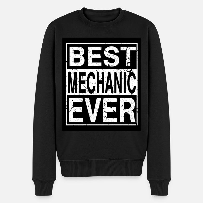 Mechaniker Bester Mechaniker - Männer Premium Bio Pullover - Schwarz