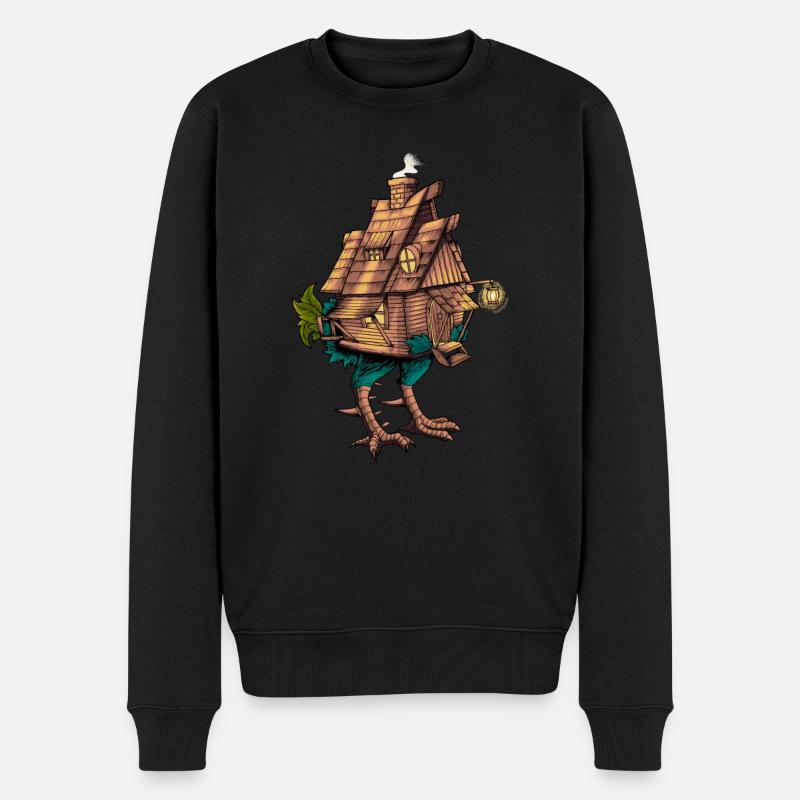 Maison de Baba Yaga - Pull Premium bio Homme - noir
