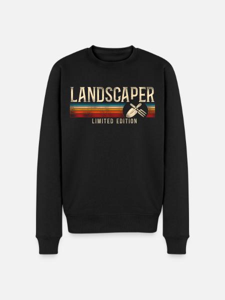 Landscaper Landscaping Landscape - Men's Premium Organic Jumper - black