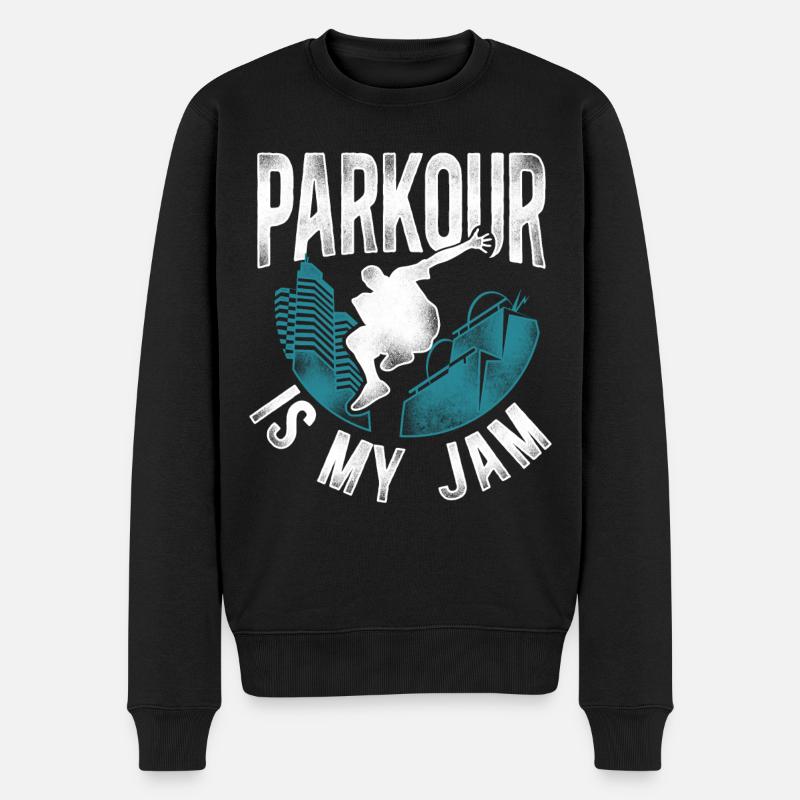 Parkour Free Running Traceur - Pull Premium bio Homme - noir