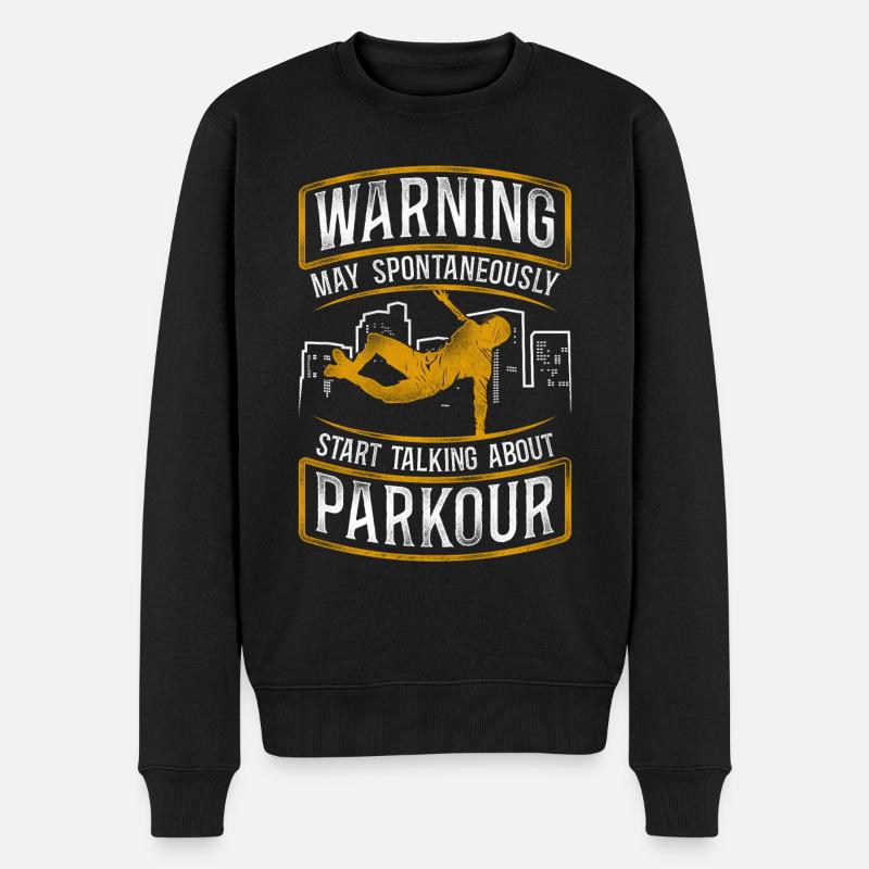 Parkour Free Running Traceur - Pull Premium bio Homme - noir