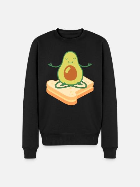Avocado Toast - Men's Premium Organic Jumper - black