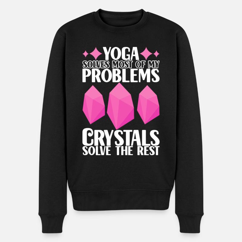 Yoga Yogi Relax - Pull Premium bio Homme - noir