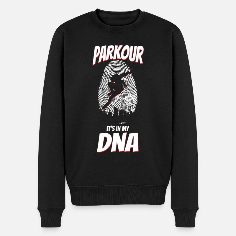 Parkour Free Running Traceur Adn - Pull Premium bio Homme - noir
