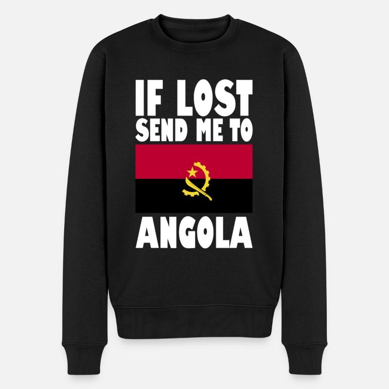 Drapeau de l’Angola - Pull Premium bio Homme - noir