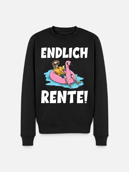 Endlich Rente - Männer Premium Bio Pullover - Schwarz