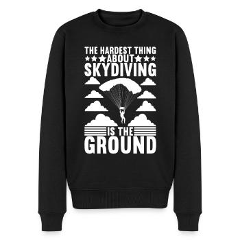 Fallschirm Fallschirmspringer Skydiving - Männer Premium Bio Pullover - Schwarz - Vorne - Nico (187cm)