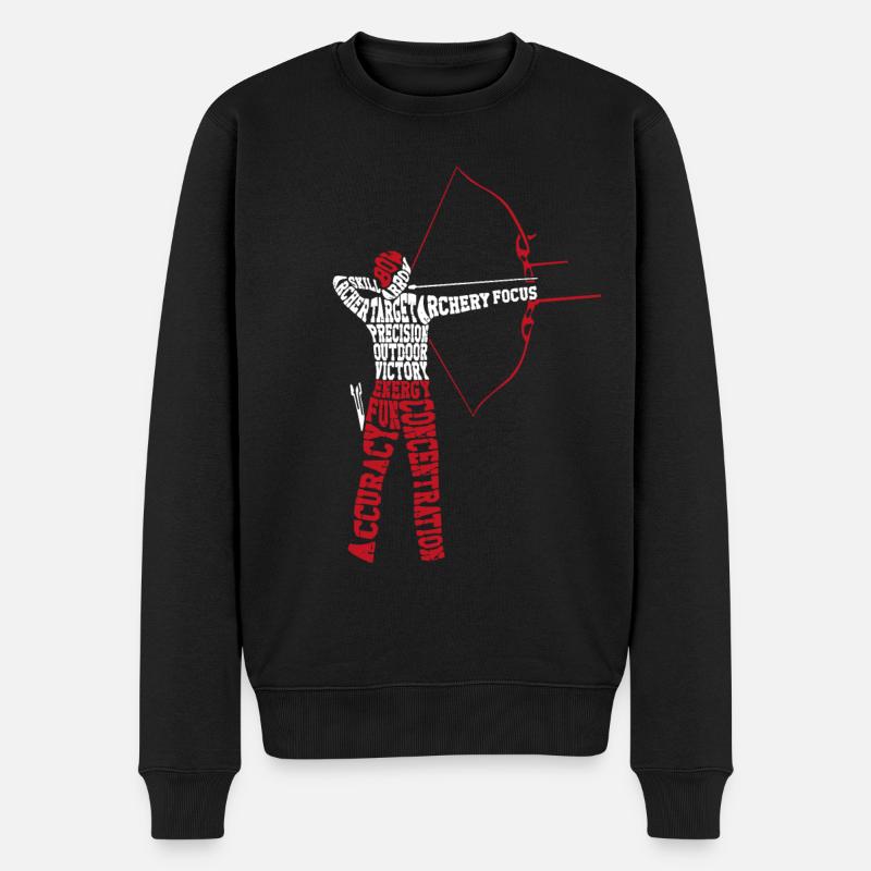 Archer Archer Nuage de mots - Pull Premium bio Homme - noir