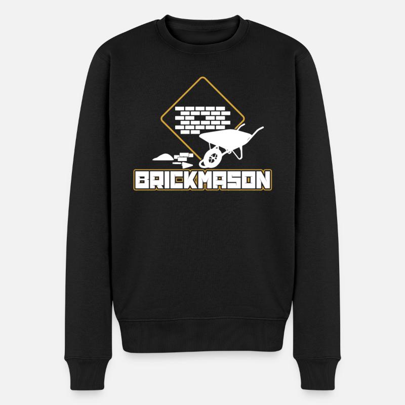 Maçon Artisan Brique Maçonnerie - Pull Premium bio Homme - noir