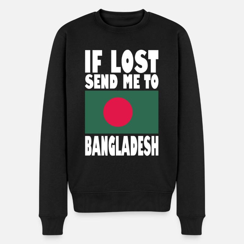 Drapeau du Bangladesh - Pull Premium bio Homme - noir