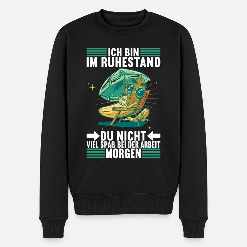 Rentner Rente - Männer Premium Bio Pullover - Schwarz
