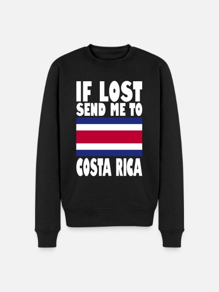 Drapeau du Costa Rica - Pull Premium bio Homme - noir