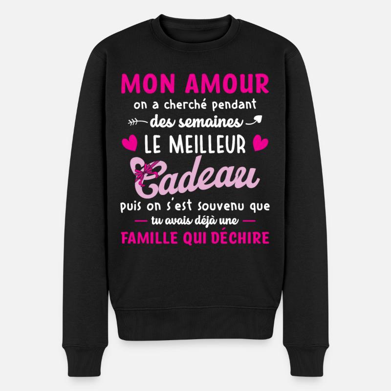 Meilleur cadeau mon amour saint valentin couple - Pull Premium bio Homme - noir
