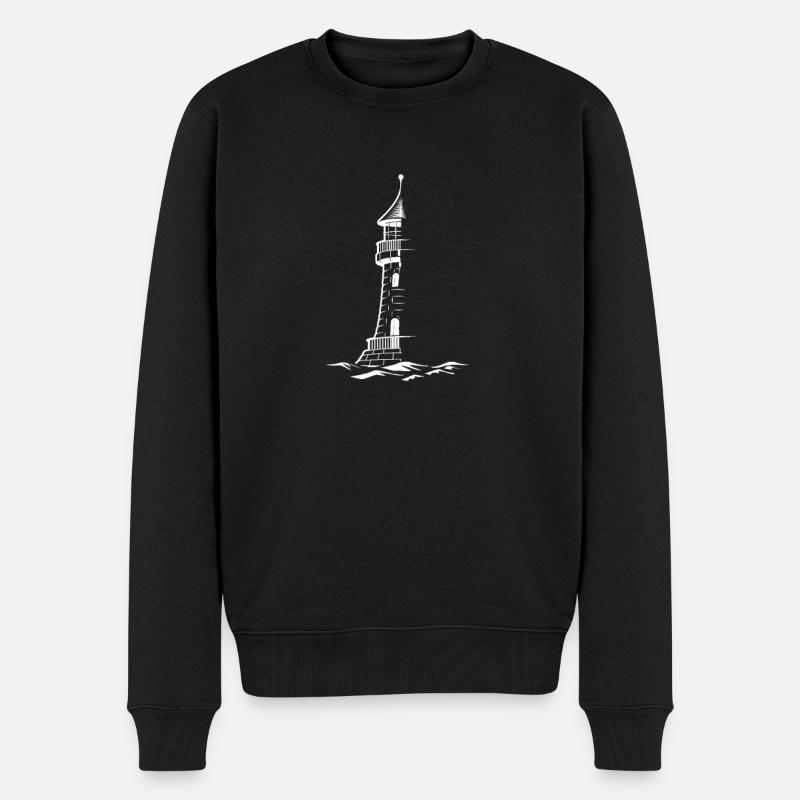 Phare maritime - Pull Premium bio Homme - noir
