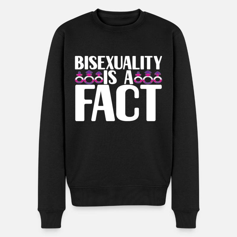 LGBTQ Bisexuell - Männer Premium Bio Pullover - Schwarz