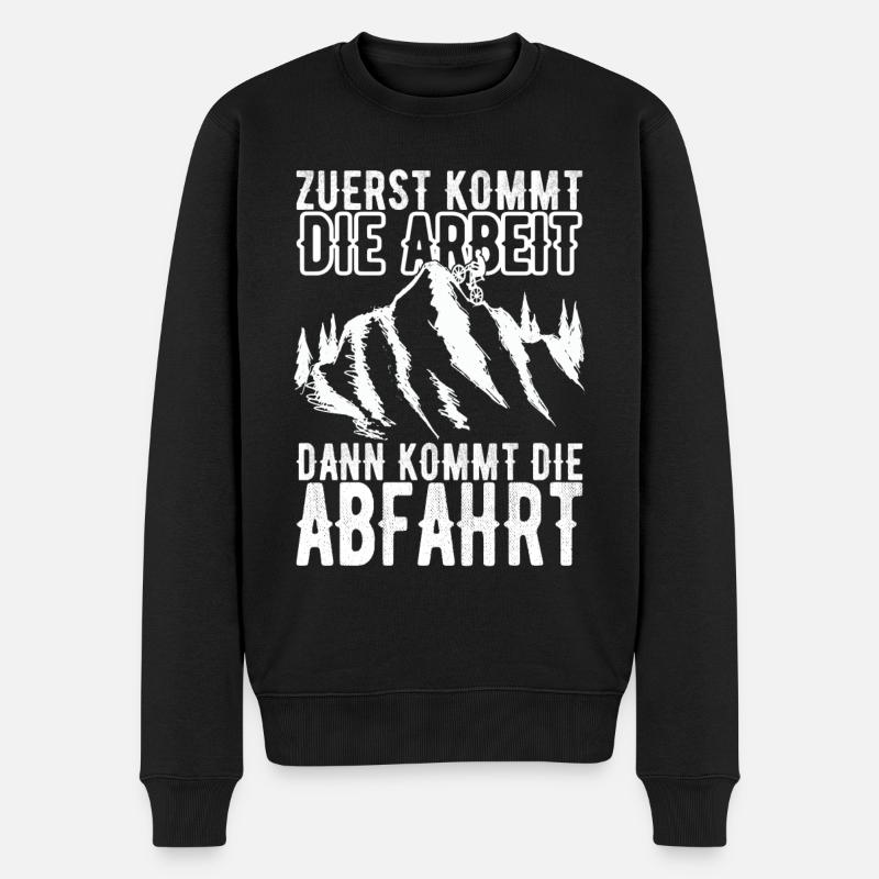 Fahrrad Fahrradfahren MTB - Männer Premium Bio Pullover - Schwarz