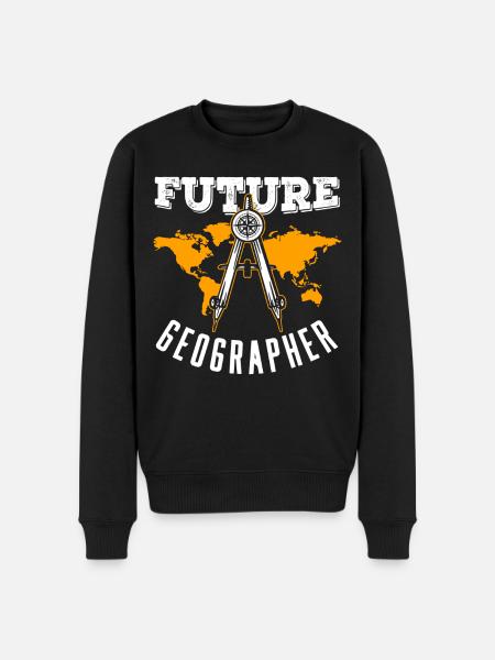 Future Geography Student Geography - Men's Premium Organic Jumper - black