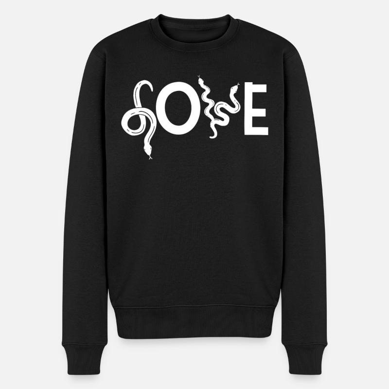 Serpent Serpent Amour - Pull Premium bio Homme - noir