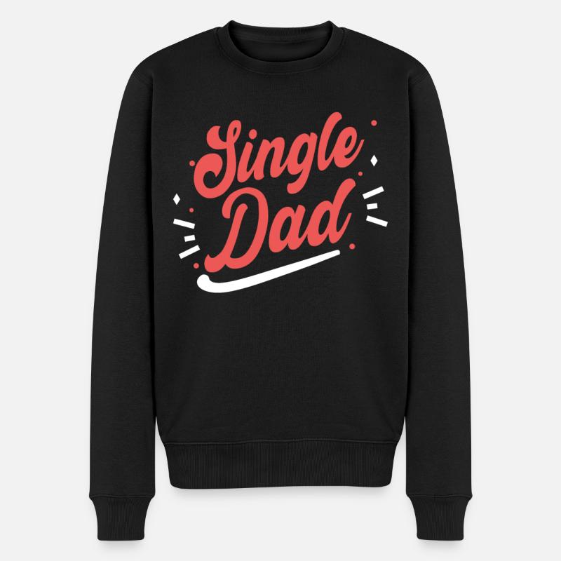 Père célibataire Papa Monoparental Papa - Pull Premium bio Homme - noir