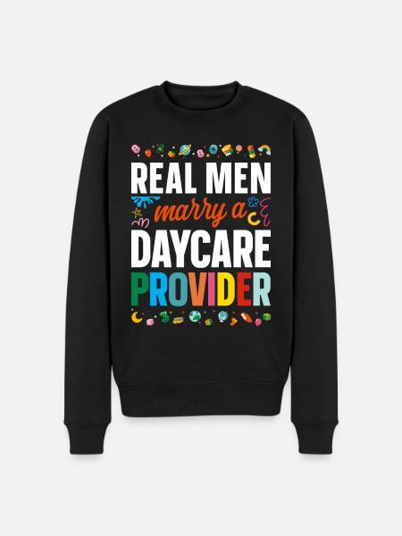 Childcare Daycare Provider Teacher - Men's Premium Organic Jumper - black