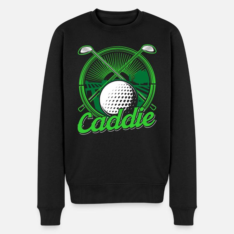 Caddie Golf Golf Golfeur Profession - Pull Premium bio Homme - noir
