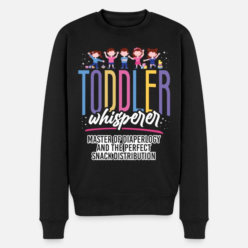 Childcare Daycare Provider Teacher - Männer Premium Bio Pullover - Schwarz