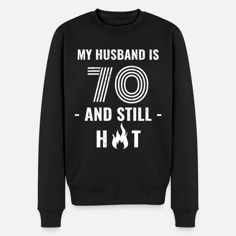 Mari de 70 ans - Pull Premium bio Homme - noir