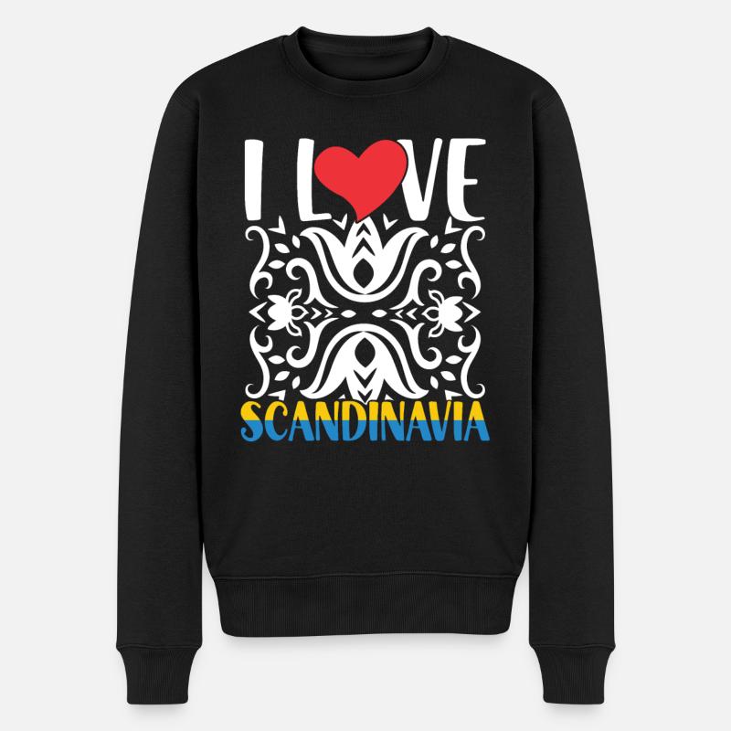 J’adore scandinave scandinave scandinave - Pull Premium bio Homme - noir