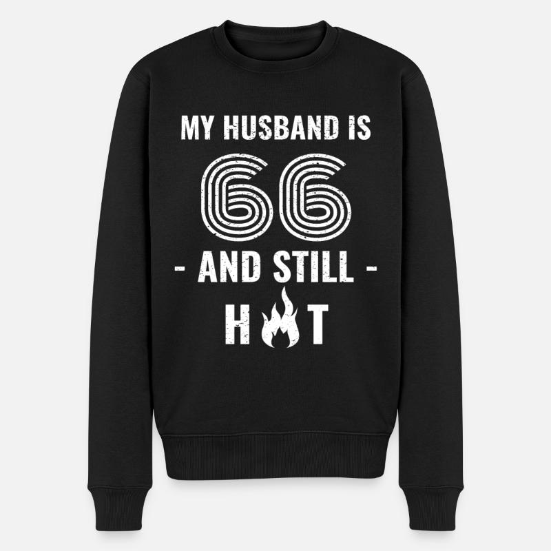 Mari de 66 ans - Pull Premium bio Homme - noir