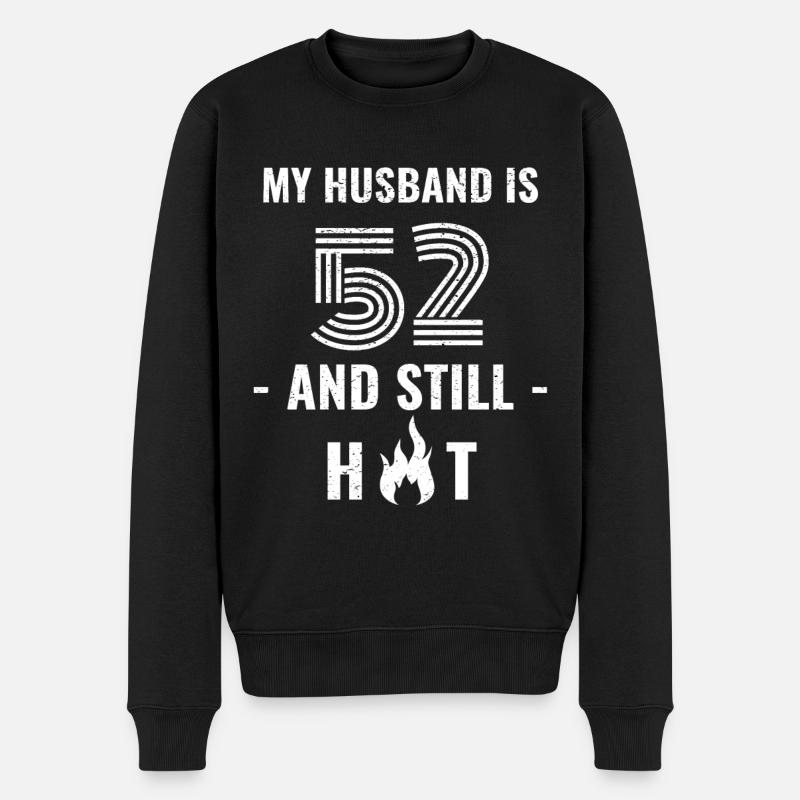 Mari de 52 ans - Pull Premium bio Homme - noir