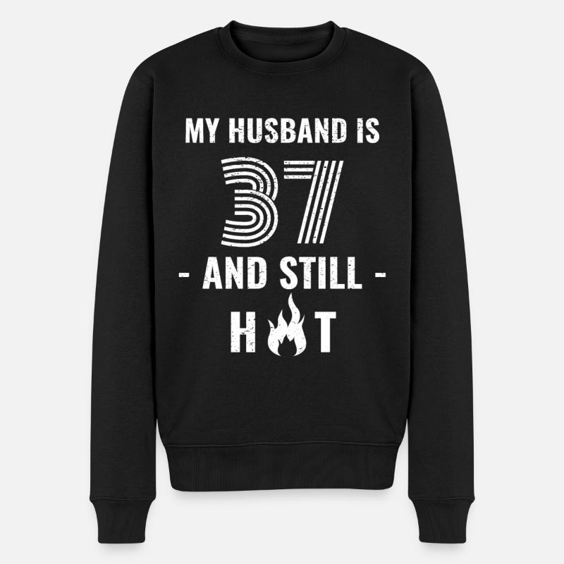 Mari de 37 ans - Pull Premium bio Homme - noir