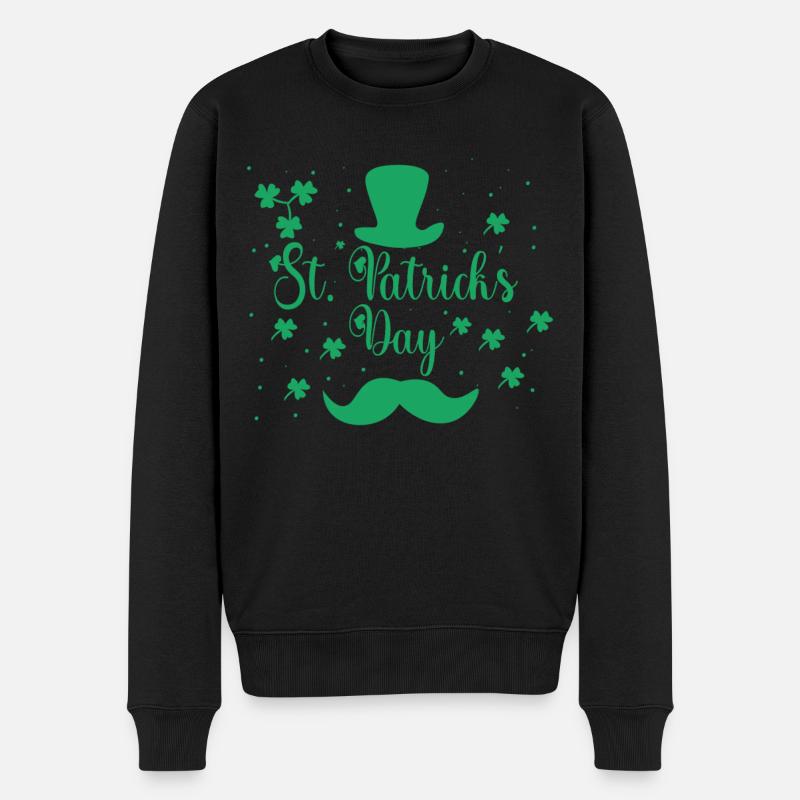 Saint-Patrick Irlande Irlande Gaélique - Pull Premium bio Homme - noir