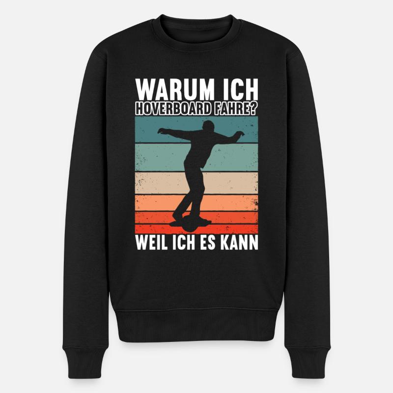 Hoverboard Skating - Männer Premium Bio Pullover - Schwarz
