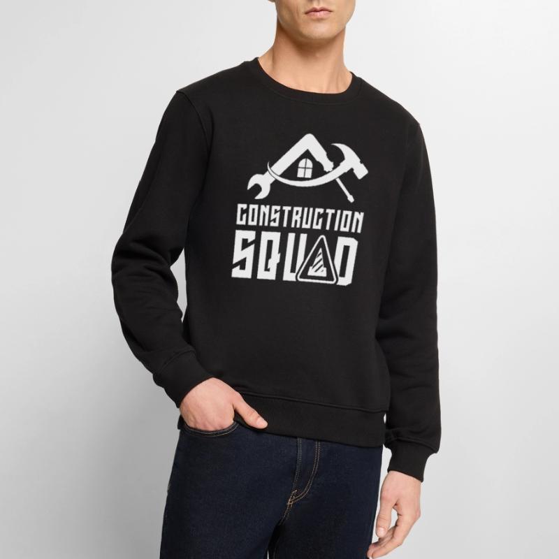 Équipe de construction Travail d’équipe Équipe de construction Chantier de construction Travailleurs de la construction Pull Premium bio Homme