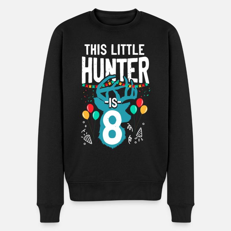 Buck Deer Chasse Hunter Kid - Pull Premium bio Homme - noir